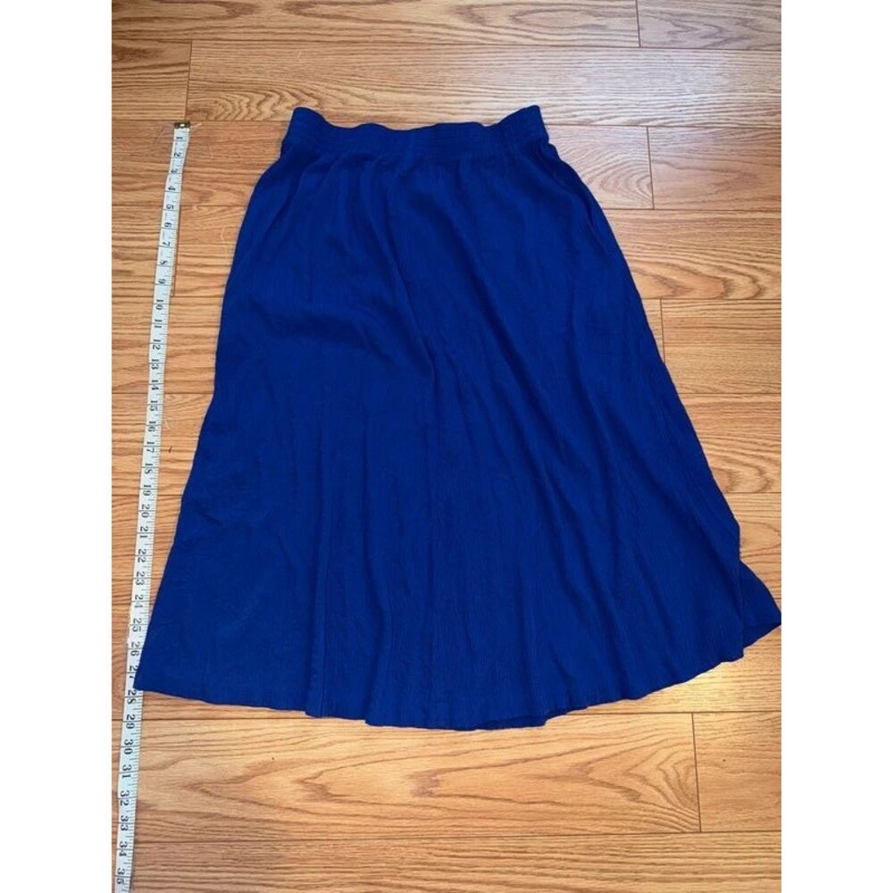 vintage purple crinkle midi skirt